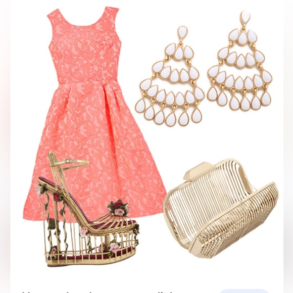 Pink tartan dress - Picture 3 of 10